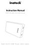 Instruction Manual. FE2010 Ultra slim 2.5 Inch HDD Enclosure. English Deutsch 日本語 Français Italiano Español