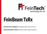 FeinBeam TxRx. Bluetooth Sender & Empfänger (Bedienungsanleitung in deutsch ab Seite 2)