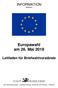 Europawahl am 26. Mai 2019