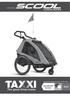 powered by bedienungsanleitung: taxxi pro ANHÄNGER BUGGY 2in1 FOR TWO