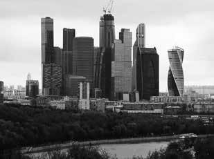[140] Skyline von Moskau City, Blick von den