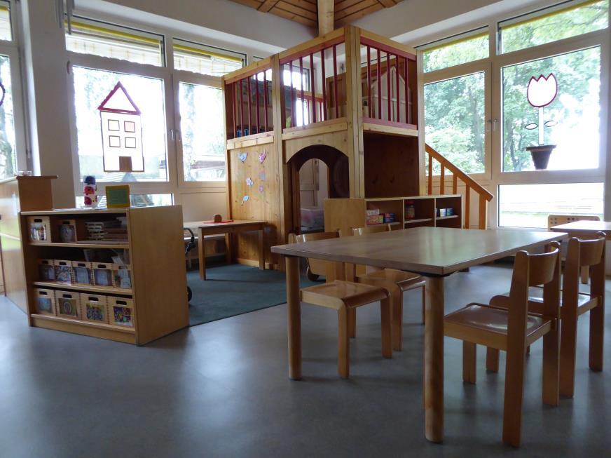 2.6. Rundgang durch den Kindergarten: Unser Kindergarten hat drei Gruppenräume mit jeweils einem Intensivraum.