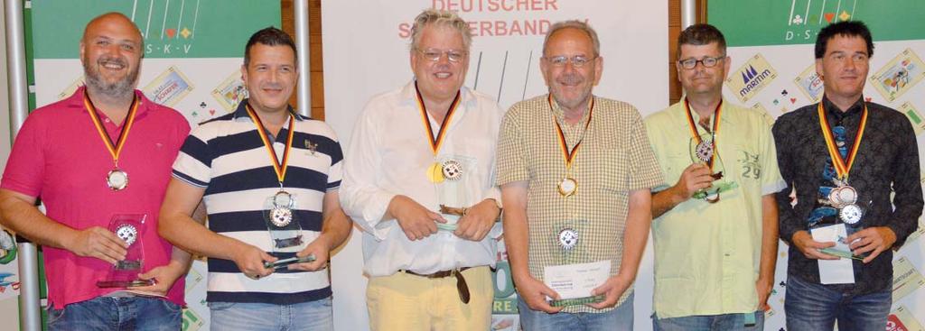 Internationaler DSkV-Skat-Cup Ari Burgers und Bernd Uhl gewannen den Tandem-Wettbewerb knapp vor Deni Lazicic und Martin Däuber. Roland Bünten und Senad Seferovic wurden dritte.