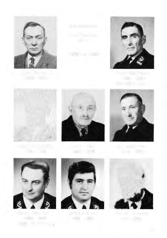 Die Wehrführer (Löschbezirksführer) 1925 bis 1986