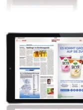 The print advertisement you booked in the LZ appears automatically in the corresponding ipad version of the LZ.