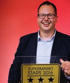 07/2016 18-19 MEDIA INFORMATION 2017 TITLE CONCEPT Genial! SUPERMARKT STARS Stephan Lähne ist Deutschlands Marktleiter des Jahres 2016.