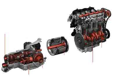 Text: Olivier Lebrun (GMH International) Bei der Anordnung von V-Motor und E-Motor gibt es Wie viel Stahl wird in einem Hybrid-Fahrzeug verbaut? Verbrennungsmotor unterschiedliche Konzepte.