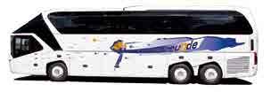 Reisen in der VIP-Class Die Luxusyacht für die Straße - der NEOPLAN STARLINER ² Weiße Busse der Luxusklasse, ausgestattet mit höchstem Komfort und mit maximaler Sicherheitstechnik das sind die