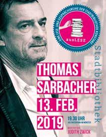 Zum Auftakt des Jahres ist unser Gast der in Zürich lebende deutsche Schauspieler Thomas Sarbacher. Viele kennen ihn aus zahlreichen Film- und Fernseh-Produktionen.