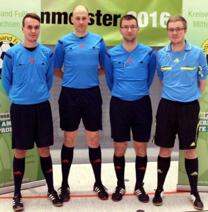 Hallenmeisterschaft - Futsal B-Junioren Sieger Futsal B-Junioren 2015/2016 - SpG Wechselburg/Königshain-Wiederau Vorrunde Gruppe 1 SpG Falkenau/Oed./Br. SpG Wechselburg/ Kön.-Wied. 2:2, SpG Herrenhaide/Wittg.