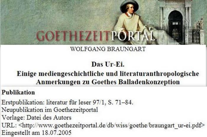#Goethe, Johann Wolfgang von (Frankfurt/M 1749-1832 Weimar) [DLL; MGG neubearbeitet, Personenteil]; bedeutender deutscher Dichter; 1765 Studium in Leipzig, Lyrik mit Liederbüchern für Annette und