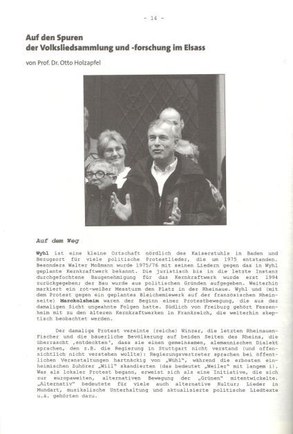 [Auf den Spuren von... 17/ Fortsetzung] Lutz Wille u.a. über das Harzer Finkenmanöver (S.224 ff., mit Liedbeispielen); E.Kiehl über die Münzenberger Musikanten (S.236 ff.