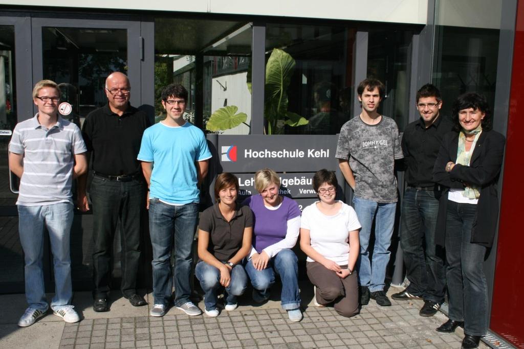 der Hochschule Kehl (von links: Julian Meier, Prof.