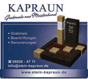 anschließender Urnenbeisetzung ist am 12. Juni2019,um14.00 Uhr auf dem Friedhof in Klein-Krotzenburg.
