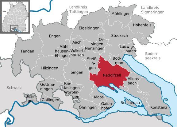 Landkreis Konstanz KN Karte Landkreis Konstanz mit der Stadt Radolfzell am Bodensee (1) Stand: 01.05.2019 Landkreis Konstanz liegt in Baden- Württemberg.