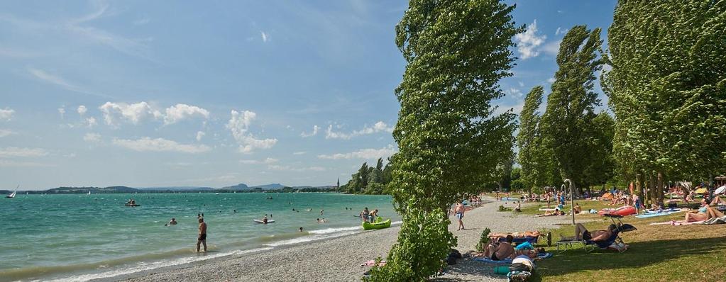 Strandbad, Mettnau in Radolfzell am Bodensee, Stand Juli