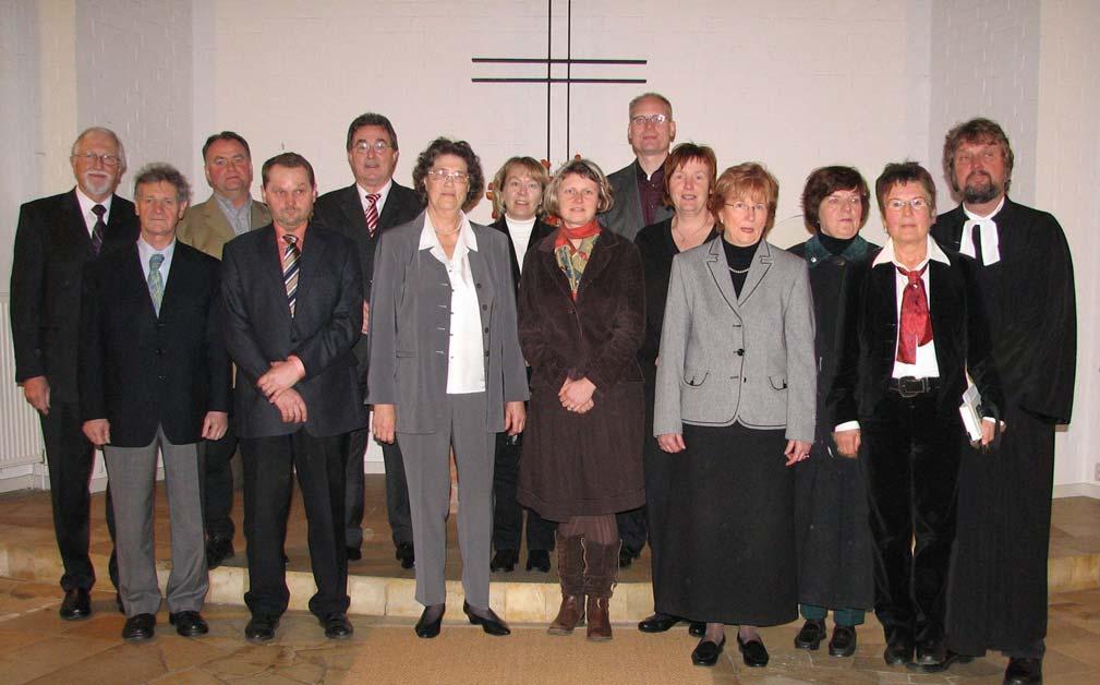 Aus dem Kirchenvorstand Ihr neuer Kirchenvorstand Am 21. Januar trat der neue, von den Gemeindegliedern gewählte Kirchenvorstand zu seiner ersten Sitzung zusammen.