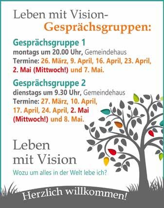 gemeinde leben Café & Bistro Montag 15 00-17 00 Uhr 2.