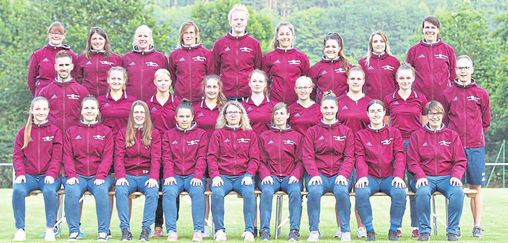 Mit diesem Team will der SC Kirn-Sulzbach in der Frauen-Verbandsliga eine gute Rolle spielen: (hinten von links) Sarah Kluge, Luisa Petry, Helga Bleisinger, Julia Milz, Lilly Meiren, Luisa Herrmann,