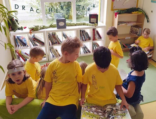 Die kleinen Bibliothekare Drachenstarker Lesespaß Dortmund. Seit 14 Jahren hat die Kita Herz Mariä eine eigene Bücherei.