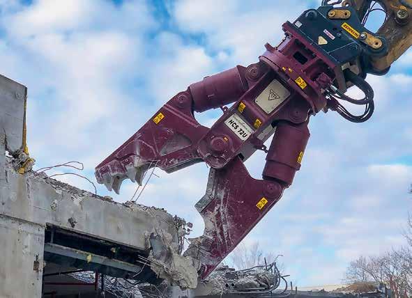 RecyclingAKTIV recovery special Hydraram will be giving a live, up-close demonstration of its new demolition tools at RecyclingAKTIV, including the HCS-72U demolition shears for concrete and steel