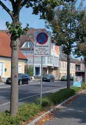Kurzparkzone im Ortszentrum von Kirchberg umgesetzt Die Hinweistafeln der ge