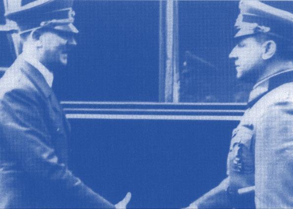Hitler begrüsst Walter Warlimont, General der Artillerie, den stellvertretenden Chef