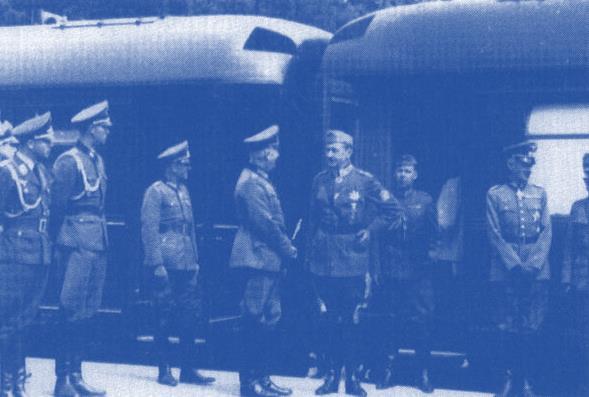 Mannerheim, Finnland, anlässlich seines 75. Geburtstages Hitler in der Wolfsschanze.