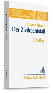 Johann Braun, Uni Passau. 5. Auflage. 2012. X, 345 Seiten. Kartoniert 22,90. ISBN 978-3-406-63875-6 Jura kompakt Beck kompakt Maties/Winkler Schemata und Definitionen Zivilrecht.