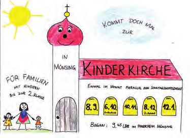 Schule & Kindergarten Einmal im Monat Kinderkirche im Pfarrheim Staatlich geprüfte Physiotherapeutin Singen, beten, tanzen und miteinander