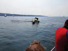 In einer von der Wasserwacht Ammerland organisierten Zusammenarbeit der verschiedenen Rettungsorganisationen am Starnberger See wurden die Teilnehmer über die gesamte Strecke von 4,2 km abgesichert.