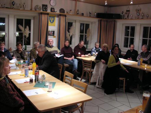 Jahreshauptversammlung des TV-Schledehausen am 16. Februar 2007 Am 16. Februar fanden sich wieder die Mitglieder zur Jahreshauptversammlung im Turnerhäuschen ein.