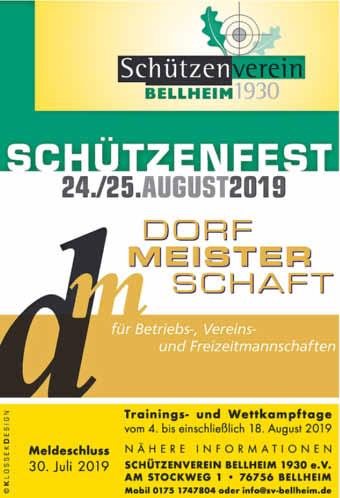 August 2019 Am Samstag, dem 17. August und Sonntag, dem 18. August 2019 veranstaltet der FK Mardi Bellheim wieder ein Badmintonmixed- bzw. -doppelturnier in der Spiegelbachhalle.
