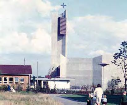 1961 fand der erste Gottesdienst in der als Provisorium neu errichteten St.