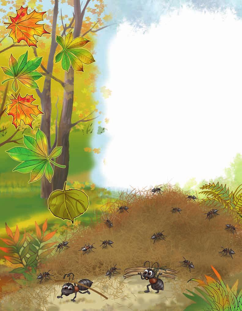 I 3 H 12 S 5 S 10 I 14 E 7 EINE SCHWERE LAST Swetlana JAROSCHEWITSCH Der Tag beginnt für die Ameisen wie immer: Bei Sonnenaufgang stehen sie auf Kommando der Ältesten auf, um alles zu schaffen.