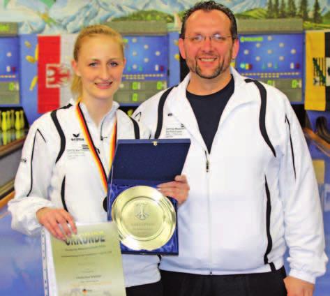 Im Finale dann der Knaller von Bianca Zim- Deutsche Jugend-Meisterschaften in München 2016 U14 weiblich 5. Lea Sophie Fladung TV Niederstetten 531 519 1050 11.