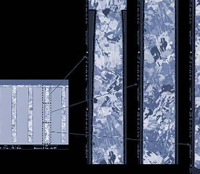 Das Fraunhofer IZM hat eine Technologie für die Realisierung von Vias mit 10 µm Durchmesser in 10 µm dicken Polymerlagen entwickelt, die eine gestapelte Anordnung der Vias über mehrere Lagen