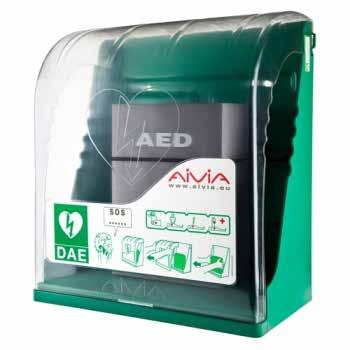 : 6966 Wandschrank Pavoy für Defibrillatoren FRED PA-1, HeartSave PAD, AED, AS Wandschrank Metall ohne Alarmfunktion Farbe: rot