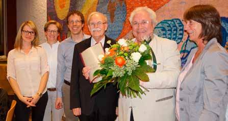 JAHRESHAUPTVERSAMMLUNG Der Vorstand gratuliert Wolfgang Mettler zum 25-jährigen Chorjubiläum Gisela Auchter verdiente Ehrung für 35 Jahre Öffentlichkeitsarbeit Viele Sängerinnen und Sänger für lange