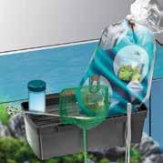 ) Behälter für Pflanzenreste, Algen und andere Abfälle Ablage- und Transportbehälter auch für tropfnasse Gegenstände (z.b. Innenfilter) Becken zur Um- bzw.