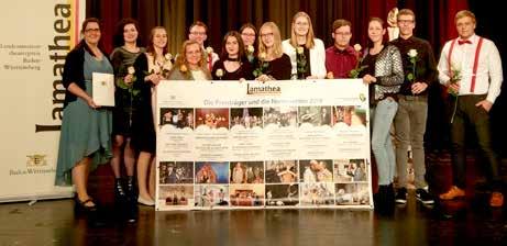 Junges Theater der Waldbühne Sigmaringendorf und Naturtheater Reutlingen wurden für Staatspreis LAMATHEA nominiert Seit 2013 vergibt das Ministerium für Wissenschaft, Forschung und Kunst des Landes