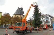 Advent erstrahlte ganz Bruchsal in weihnachtlichem Glanz dank des Einsatzes der Netzbetriebsmitarbeiter der Stadtwerke.