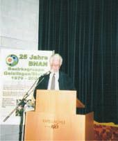 Mai 2004 2004 Die Feier zum 25-jährigen Bestehen der Bezirksgruppe findet im Kapellmühlsaal in Geislingen statt.