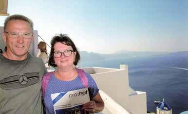 Auf Reisen ProHof auf Reisen: Monika und Rudi Walchetseder verbrachten ihren Urlaub auf der