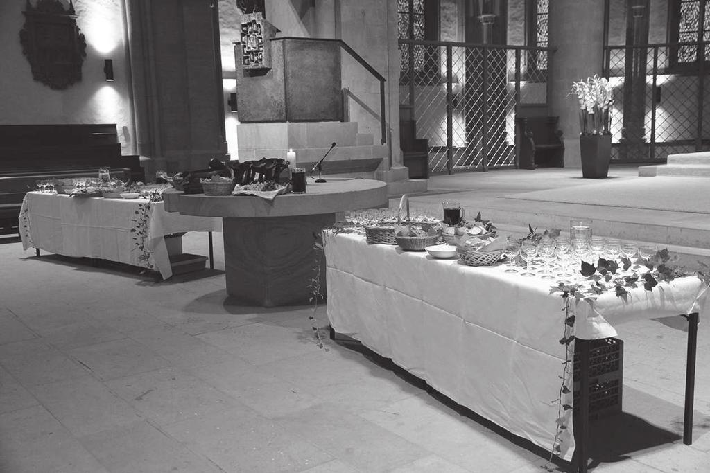 Ökumenisches Feiermahl Traditonelle Gottesdienst-Reihe in St. Marien fortgeführt Dass sie eins seien Unter diesem Motto aus Johannes 17 feierte am Sonntag, dem 23. September, die St.