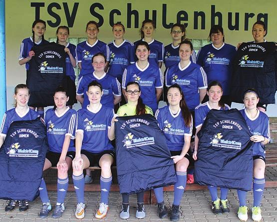 18. April 2019 Vorletzte Seite 23 Fußballerinnen bedanken sich bei großzügigen Sponsoren SCHULENBURG. Die Fußballerinnen des TSV Schulenburg sind auf einem richtig guten Weg.