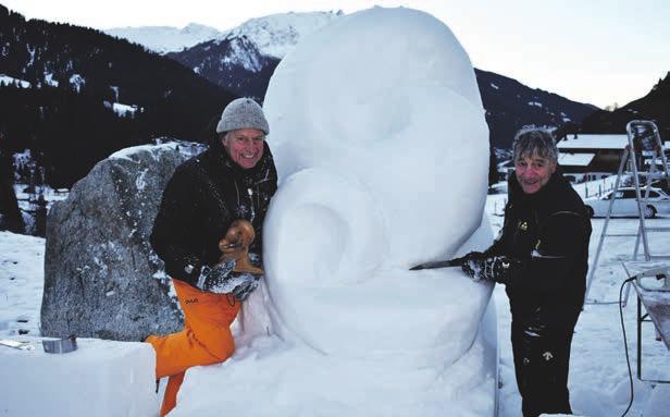 10 persönlich & geschäftlich Schneeskulpuren- Paradies Klosters cgk. Vom 6. bis 21.