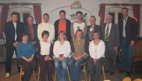 Am 03.03.07 fand die Jahreshauptversammlung des Hauptvereins beim Stanglbräu statt. Im Bild die Vorstandschaft mit Bürgermeister Wollinger u. den anwesenden geehrten Mitgliedern.