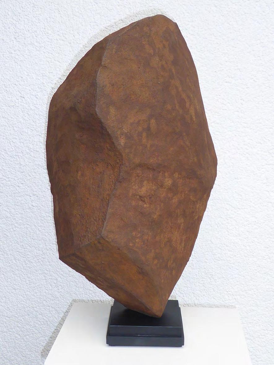 45. Balance Skulptur, Zeder, Säge, Fräse, Oxidat.