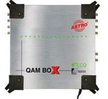 Kompaktkopfstelle mit SAT Eingang SIGNALUMSETZUNG: 12 / 16 DVB-S2 IN QAM QAM BOX eco 12 Made in Germany z 4 SAT-Ebenen frei wählbar für 12 bzw.